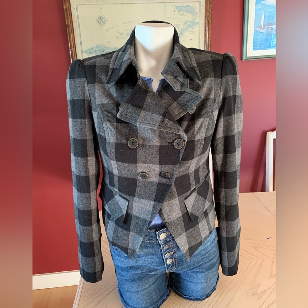 Le chateau checked blazer just in time for your fall wardrobe.